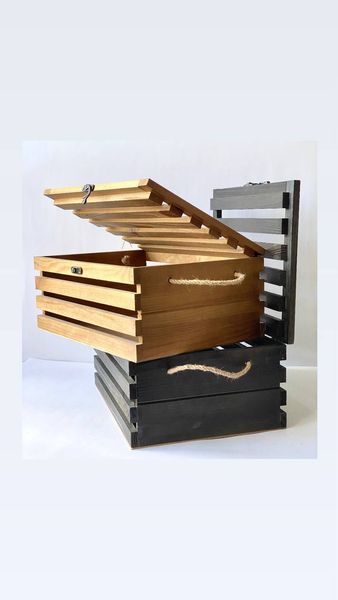 Ящик дерев'яний з кришкою "Big Box" Горіх 0020 фото