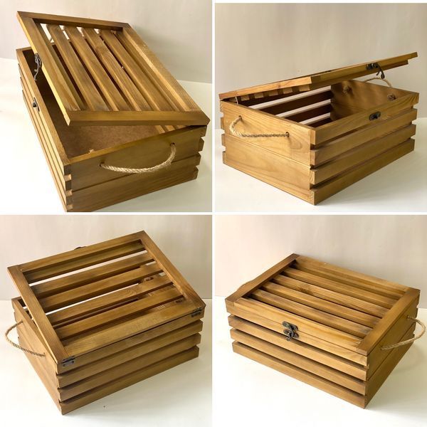 Ящик дерев'яний з кришкою "Big Box" Горіх 0020 фото